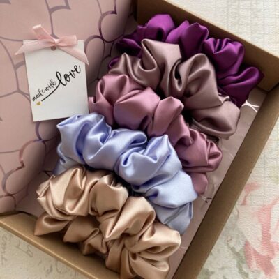 Luxury Satin Scrunchie Gift Set – Large