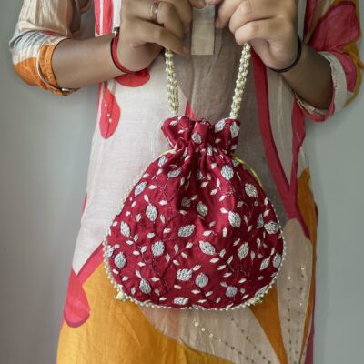 Red Potli Bag – Must for Ethnic wear!